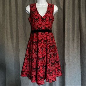 Sourpuss bat and skull dress